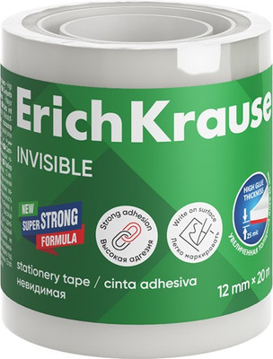 Скотч Erich Krause Invisible / 63577 (4шт)