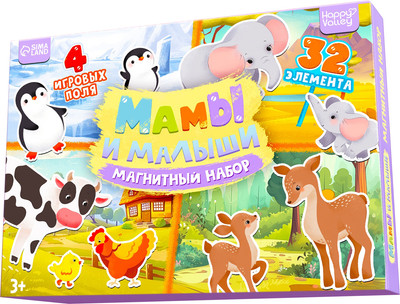 Развивающий игровой набор Happy Valley Магнитный. Мамы и малыши / 10401963