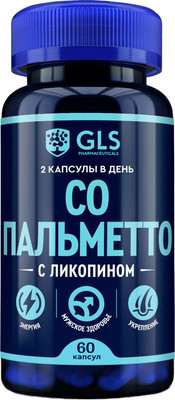 Пищевая добавка GLS Pharmaceuticals Со Пальметто №60 (капсулы по 400мг)