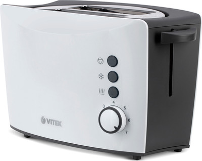Тостер Vitek VT-7166 (черный/белый)