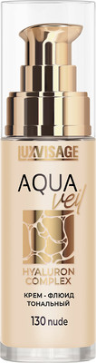 Тональный флюид LUXVISAGE Aqua Veil Hyaluron Complex тон 130 (30г)