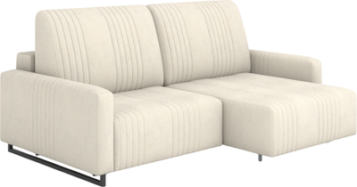 Диван угловой Rivalli Уолтер УП 1000 + 1000 (Elle Blonde/черный муар)