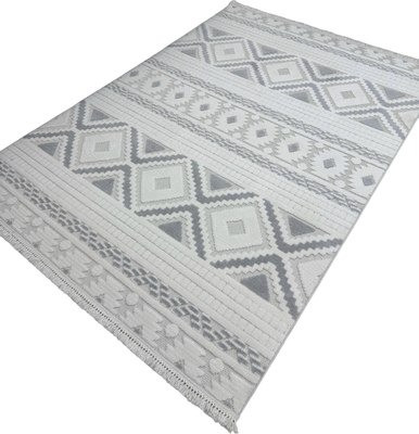 Коврик Radjab Carpet Поло Прямоугольник PL 273 / 12466RK (1.2x1.8, Cream Grey)