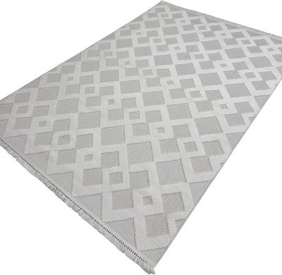 Коврик Radjab Carpet Поло Прямоугольник EN 261 / 12453RK (0.8x1.5, Cream)