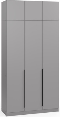 Шкаф Soma Lord Black 3-х створчатый 120x240 (серый)