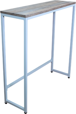 Консольный столик Allerd Rion 25x85 / 2050110300 (белый муар/австралийское дерево)