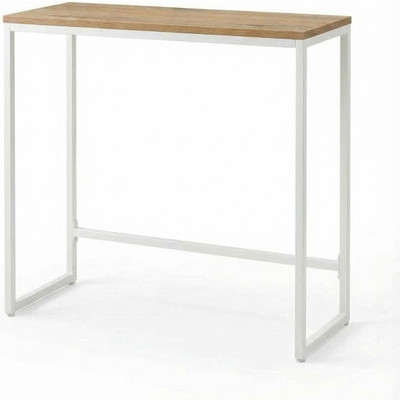 Консольный столик Allerd Rion 25x85 / 2050110600 (белый муар/дуб нокс)