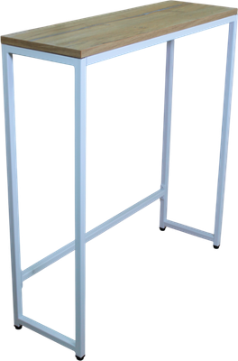 Консольный столик Allerd Rion 25x85 / 2050110600 (белый муар/дуб нокс)