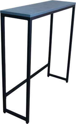 Консольный столик Allerd Rion 25x85 / 2050210700 (черный муар/металл бруклин)