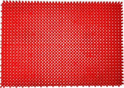 Коврик грязезащитный Пластизделие Из полиэтиленового модуля 40x56 (красный)