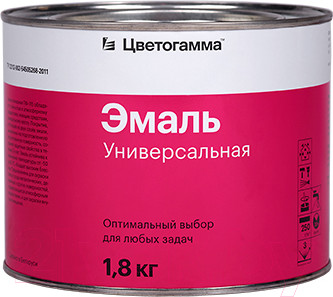 Эмаль Цветогамма ПФ-115 ТУ (1.8кг, красный)