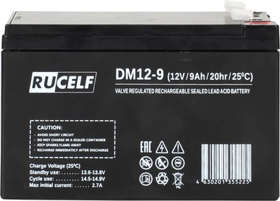 Аккумуляторная батарея Rucelf DM12-9