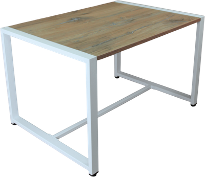 Журнальный столик Allerd Rion 85x51 / 2070110600 (белый муар/дуб нокс)