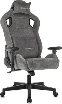 Кресло геймерское Бюрократ Zombie Ghost Fabric (серый Light-19)