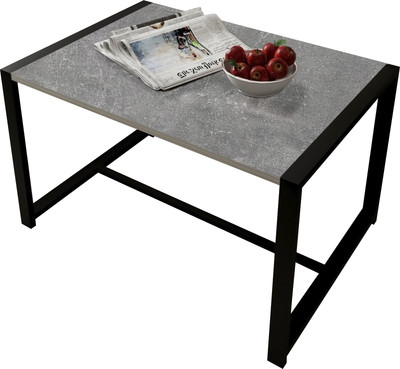 Журнальный столик Allerd Rion 85x51 / 2070210500 (черный муар/бетон)