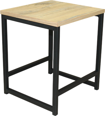 Табурет Allerd Rion 38x35x43 / 3010210600 (черный муар/дуб нокс)