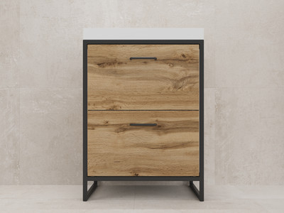 Тумба под умывальник Style Line Лофт 1.0 60см (два ящика)