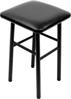 Табурет ВВР Классик (черный/экокожа черный)