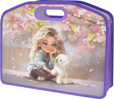 Папка для тетрадей Феникс+ Блондинка с собакой / 69280