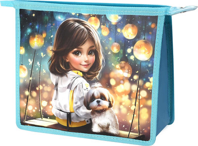 Папка для тетрадей Феникс+ Шатенка с собачкой / 69296