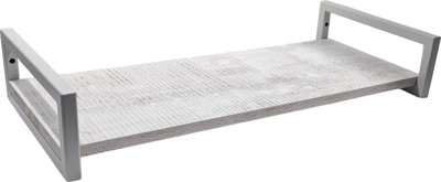 Полка Allerd 1 Rion 30x12 / 4050110200 (белый муар/энигма)