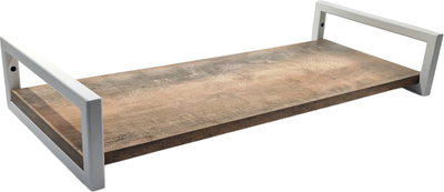 Полка Allerd 1 Rion 30x12 / 4050110300 (белый муар/австралийское дерево)