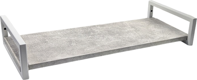 Полка Allerd 1 Rion 30x12 / 4050110500 (белый муар/бетон)