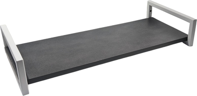 Полка Allerd 1 Rion 30x12 / 4050110700 (белый муар/металл бруклин)