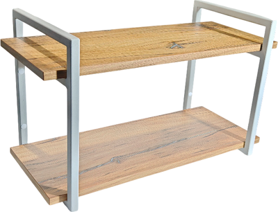 Полка Allerd 2 Rion 30x40 / 4060110600 (белый муар/дуб нокс)