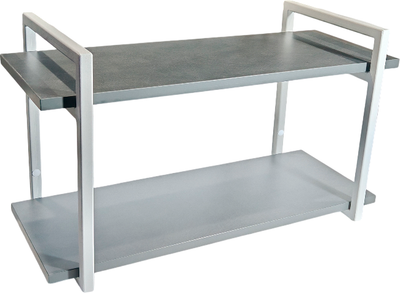 Полка Allerd 2 Rion 30x40 / 4060110700 (белый муар/металл бруклин)