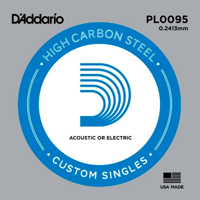 Струна для электрогитары D'Addario PL0095 Plain Steel