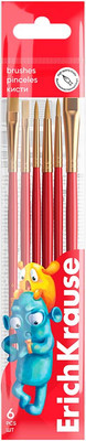 Набор кистей Erich Krause Jolly Friends / 62939 (6шт)