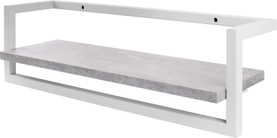 Полка Allerd 40 Rion 40x18x18 / 4080110500 (белый муар/бетон)