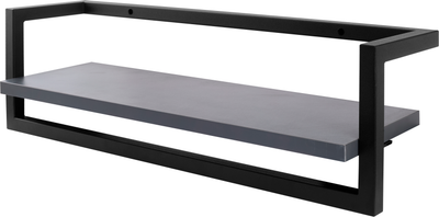 Полка Allerd 40 Rion 40x18x18 / 4080210700 (черный муар/металл бруклин)