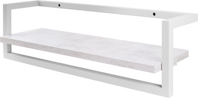 Полка Allerd 80 Rion 80x18 / 4100110200 (белый муар/энигма)