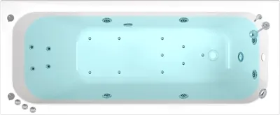 Ванна акриловая Triton Ника 170x75 Комфорт Flat (с гидромассажем)