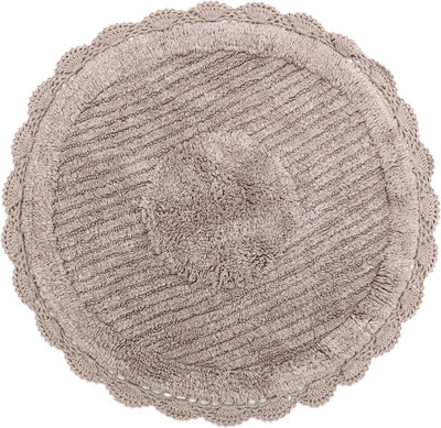 Коврик для ванной Sofi de Marko Laura Кружевной 75x75 / КВ-ЛА-5-75х75 (капучино)