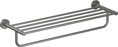 Полка для полотенца Aquatek Европа AQ4115BGM (черный хром)