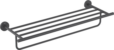 Полка для полотенца Aquatek Оберон AQ4215MB (черный матовый)