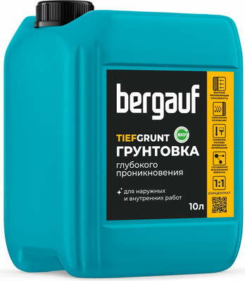 Грунтовка Bergauf Tiefgrunt концентрат 1:1-U (10л)