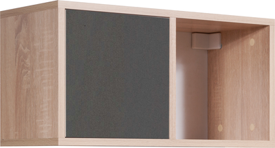 Полка Мебель-Класс Куб-3 (дуб сонома/антрацит)