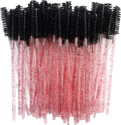 Набор щеточек для ресниц Queen Fair 7602660 (50шт, красный/черный)