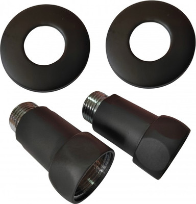 Американка Ростела Прямая для полотенцесушителя 1"x1" г/ш Ral 9005