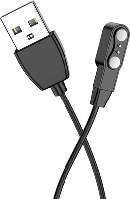 Зарядный кабель Hoco Y26/27 для смарт-часов (черный)