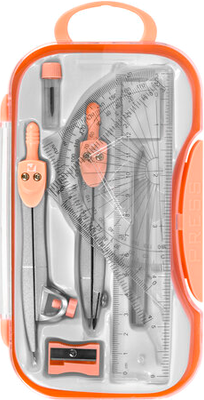 Готовальня Brauberg School Kit / 210717 (персиковый)