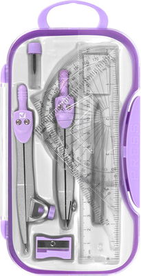 Готовальня Brauberg School Kit / 210714 (лавандовый)