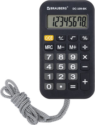 Калькулятор Brauberg 272642 (черный)