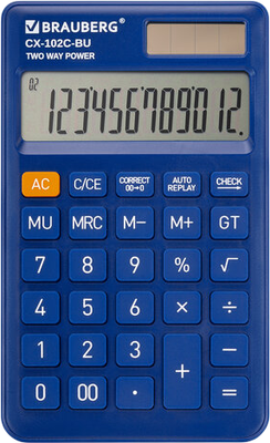 Калькулятор Brauberg 272648 (синий)