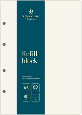 Сменный блок листов Greenwich Line EB5d80_38616 (80л)