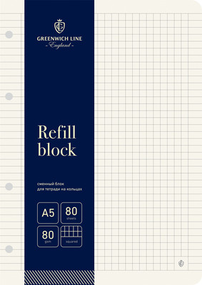 Сменный блок листов Greenwich Line EB5c80_38635 (80л)